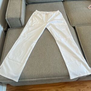 Cherokee White V-Neck Scrub Top